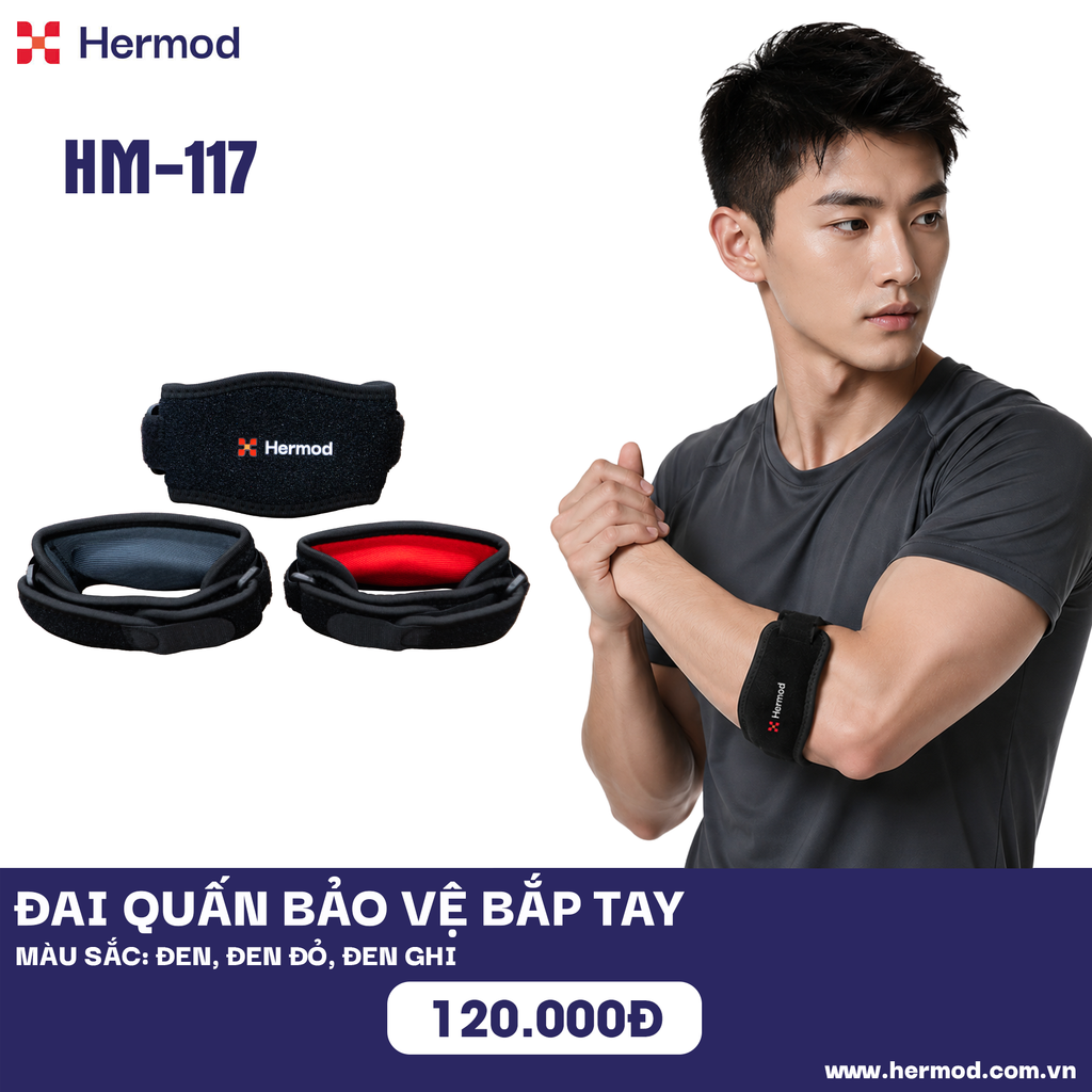 Đai Bó Cơ Khủy Tay Hỗ Trợ Bắp Cơ Hermod HM117