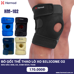 Bó gối thể thao Hermod lò xo Silicone cao cấp HM 102