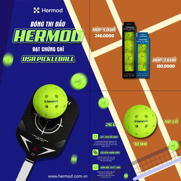Bóng thi đấu Hermod Pickleball