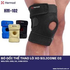 Bó gối thể thao Hermod lò xo Silicone cao cấp HM 102