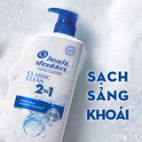  Dầu gội & xả trị gàu 2 trong 1 Head & Shoulder Classic Clean - Dưỡng tóc mềm mượt 