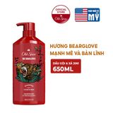 Dầu gội & xả cho nam 2 trong 1 Old Spice Bear Glove - 650ml 