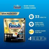  Viên Rửa Chén Bát Finish Ultimate Plus Sạch Bóng Toàn Diện - Túi 33 Viên 