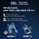  Viên Rửa Chén Bát Finish Quantum All in 1 Hương Chanh - Túi 64 Viên 