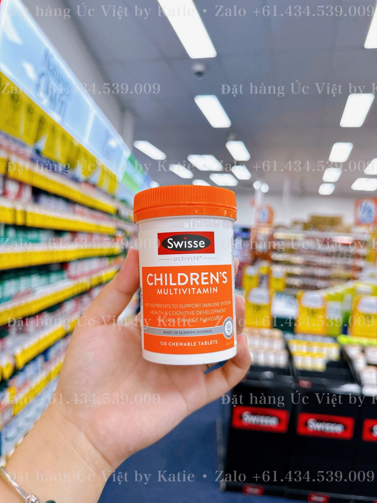  [HÀNG ORDER] Vitamin tổng hợp cho bé 2 -12 tuổi Swisse Children’s Ultivite Multivitamin 120 viên nhai 
