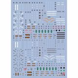  Decal Nước Huỳnh Quang Dán Mô Hình GQuuuuuuX EVO HG 1/144 Light type Guncannon 