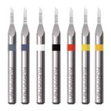  Dụng Cụ Chisel Kim Loại Tạo  Khắc Lằn Chìm Chuyên Dụng KURAKAWA X9 series ( tặng kèm cán nhựa ) ) 