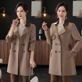  ÁO DẠ HÀNG CỔ BẺ DA 