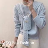  ÁO LEN CHUI CỔ CHỮ CÓ VẠT 