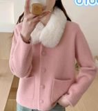  ÁO LEN CỔ LÔNG PC TIỂU THƯ 