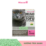  Cát vệ sinh đậu nành MIAO 7L cho mèo - Hương Trà Xanh 
