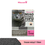  Cát vệ sinh đậu nành MIAO 7L cho mèo - Than hoạt tính 