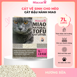  Cát vệ sinh đậu nành MIAO 7L cho mèo - Hương Đậu & Sữa 