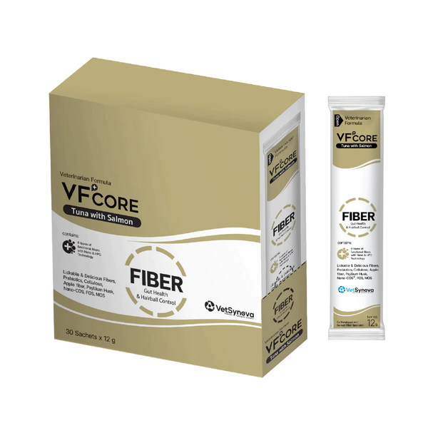  VF Core FIBER tiêu búi lông, hỗ trợ tiêu hóa gói 12g 