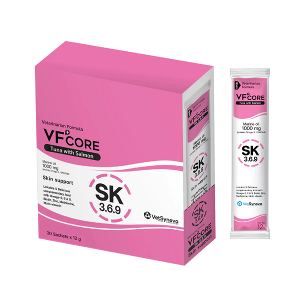  VF Core SK dưỡng lông và da cho chó mèo gói 12g 
