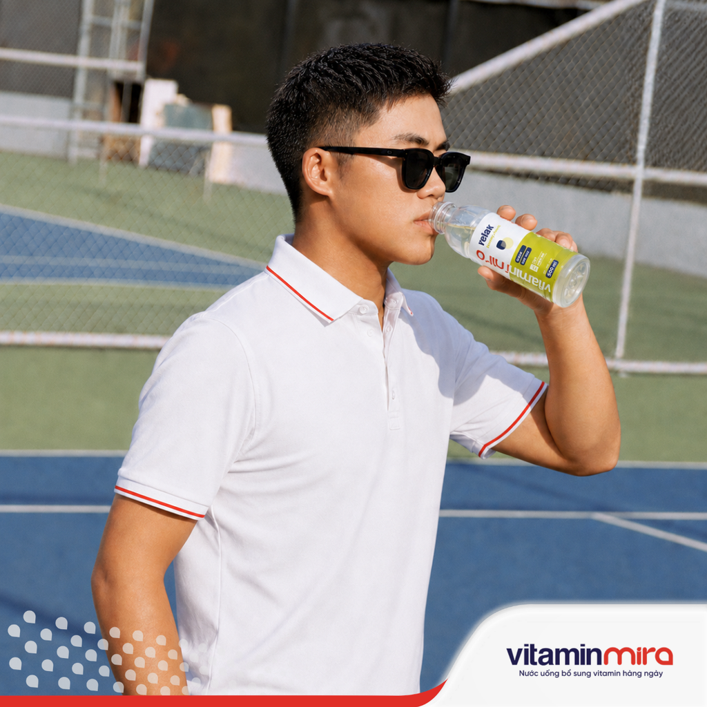 Nước uống bổ sung Vitamin Mira relax hương chanh