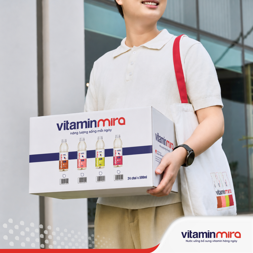 Nước uống bổ sung Vitamin Mira relax hương chanh