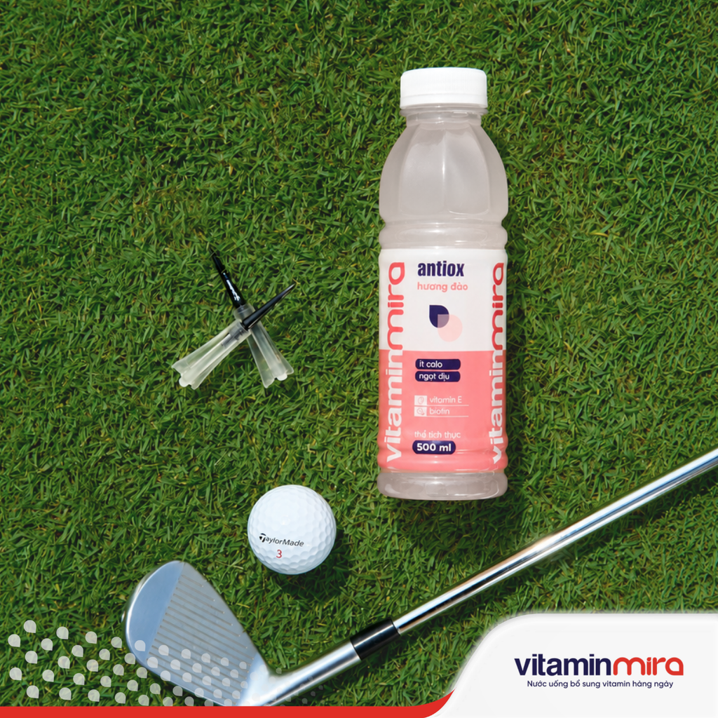 Nước uống bổ sung Vitamin Mira antiox hương đào