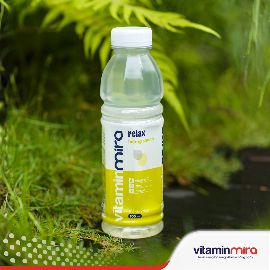 Nước uống bổ sung Vitamin Mira relax hương chanh