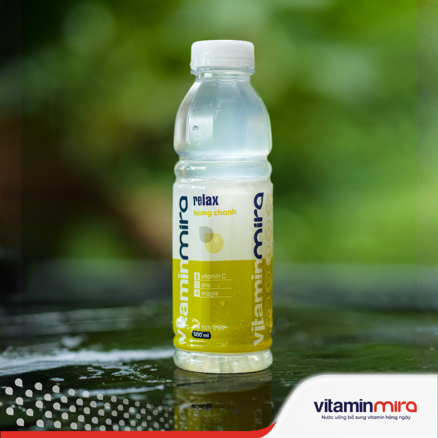 Nước uống bổ sung Vitamin Mira relax hương chanh