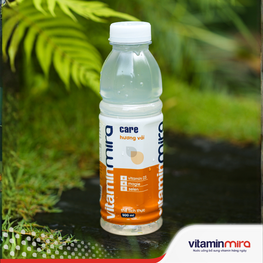 Nước uống bổ sung Vitamin Mira care hương vải
