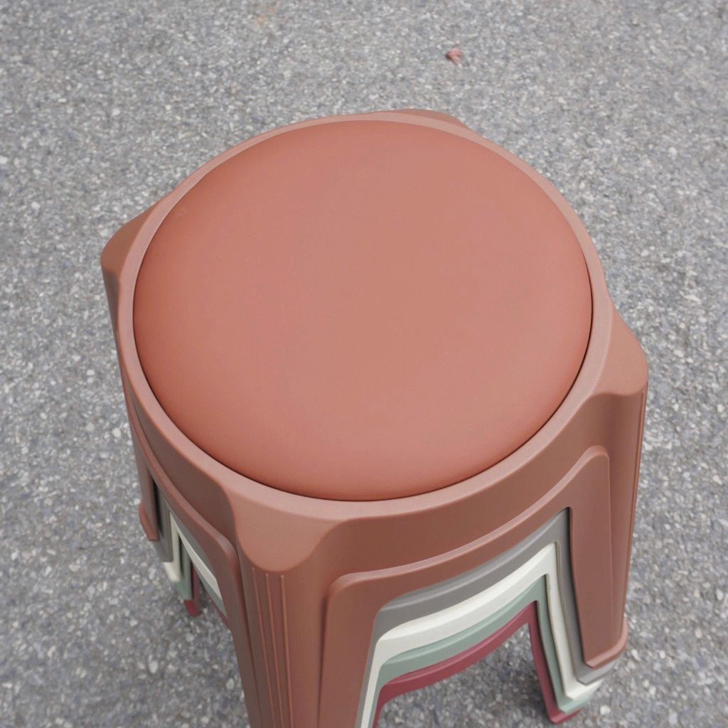 Ghế đôn bọc da tròn