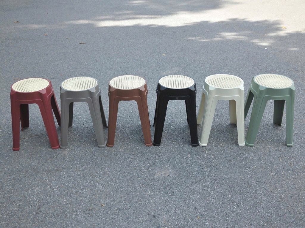 Ghế đôn tròn mặt mây