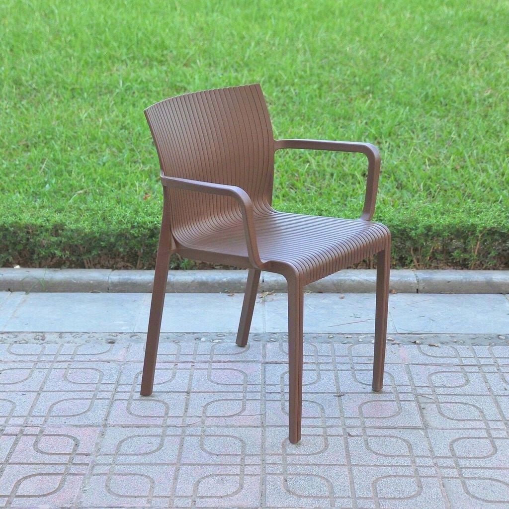 Ghế nhựa sóng có tay