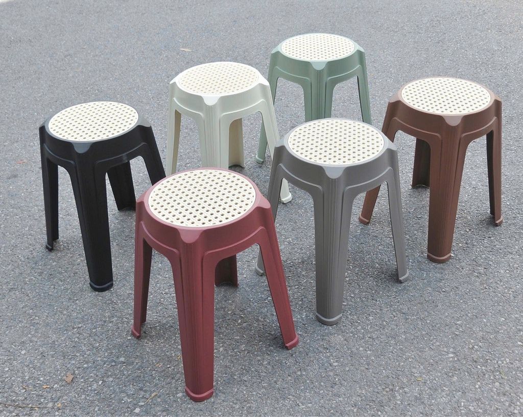 Ghế đôn tròn mặt mây