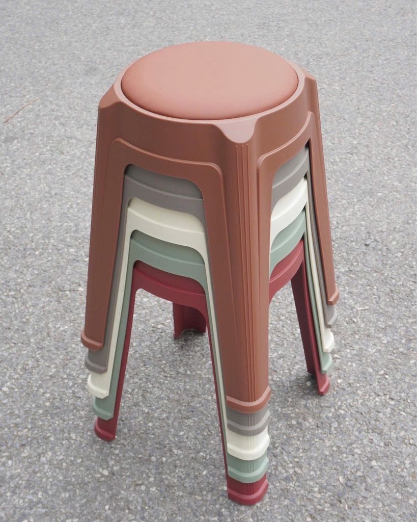 Ghế đôn bọc da tròn