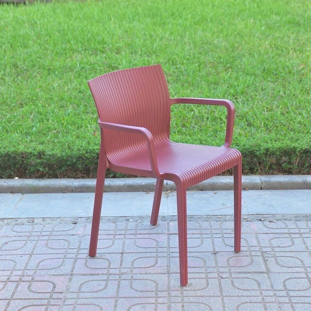 Ghế nhựa sóng có tay