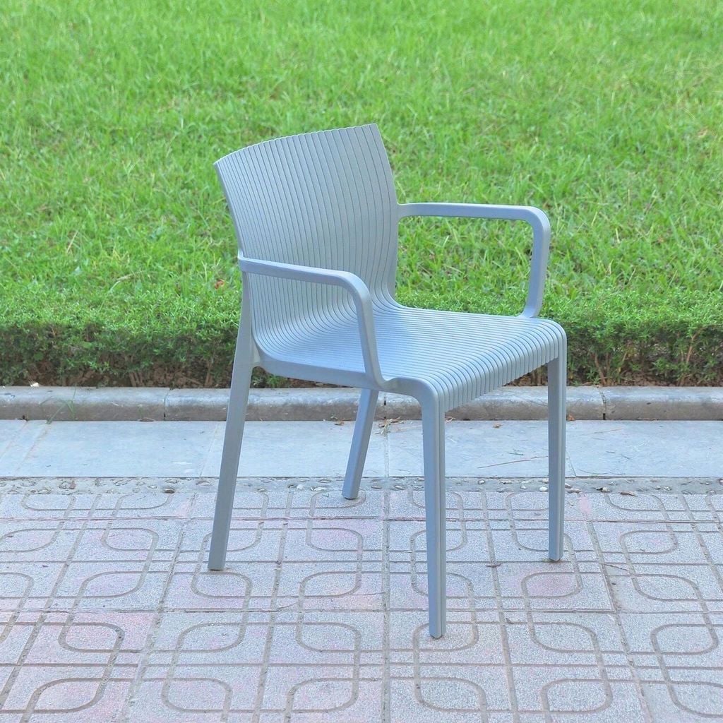 Ghế nhựa sóng có tay