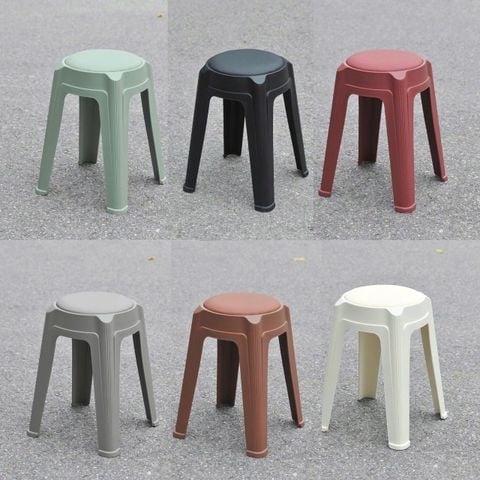  Ghế đôn bọc da tròn 