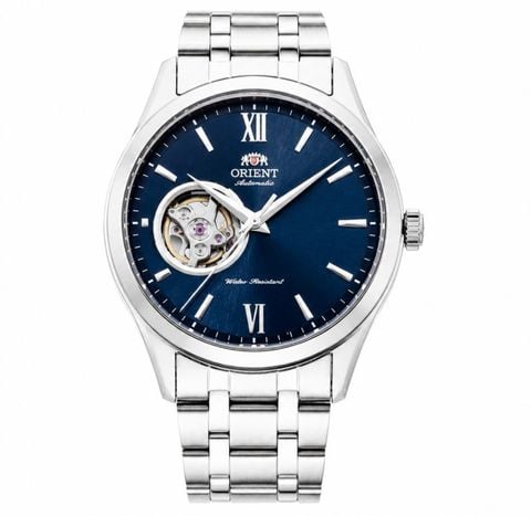 Orient Automatic Open Heart FAG03001D0 (TAG03001D0) (38.5mm) – Đồng hồ nam cơ hở tim, mặt xanh thanh lịch