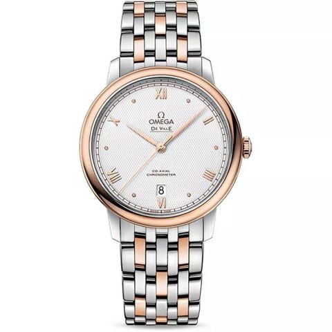 Omega De Ville Prestige Rose Gold 424.20.40.20.02.004 (39.5mm) – Đồng hồ demi vàng hồng 18K, phong cách thanh lịch vượt thời gian