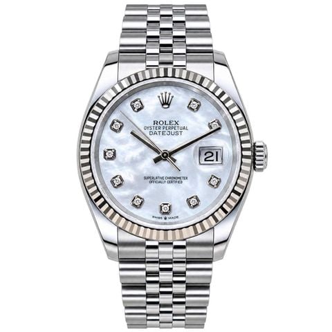 Rolex Datejust 116234 Automatic 36mm Mặt Xà Cừ Kim Cương Date 2016 Like New