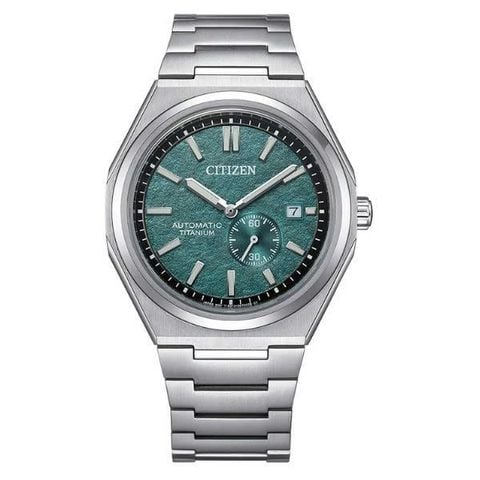 Citizen Zenshin Super Titanium NJ0180-80X – Đồng Hồ Automatic Titanium Mặt Xanh Lá Sapphire