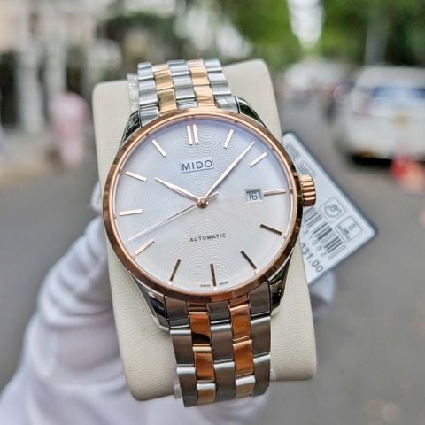 Mido Belluna II Automatic 40mm  Ref: M024.407.22.031.00 (M0244072203100) – Demi Gold – Swiss Made