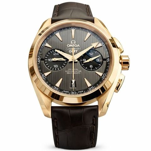 Omega Seamaster Aqua Terra GMT Chronograph 231.53.43.52.06.001 (42.5mm) – Tuyệt phẩm vàng hồng 18K, bộ máy đỉnh cao của Omega