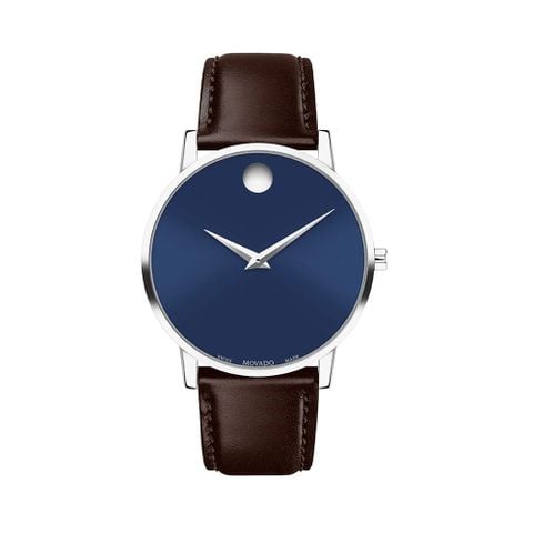 Đồng hồ Nam Movado 0607851 thiết kế Museum kinh điển của Thụy Sỹ 40mm
