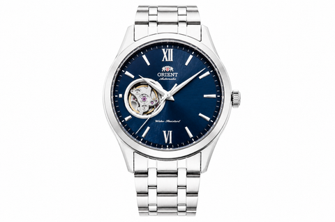 Orient Automatic Open Heart FAG03001D0 (TAG03001D0) (38.5mm) – Đồng hồ nam cơ hở tim, mặt xanh thanh lịch