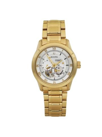 Bulova Automatic Skeleton 97A108 (42mm) – Đồng hồ nam cơ lộ máy toàn phần, phong cách sang trọng hiện đại