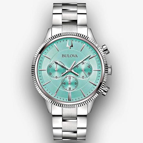 Bulova Chronograph Aqua Tiffany 96A323 (41mm) – Đồng hồ nam Chronograph mặt xanh Tiffany thời thượng