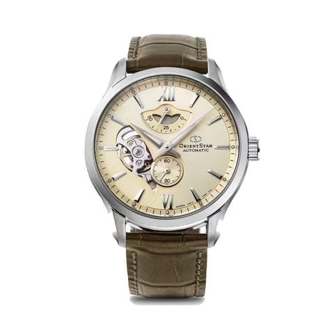 Orient Star Open Heart RE-AV0B10G00B (41mm) – Đồng hồ nam cơ cao cấp, mặt champagne lịch lãm