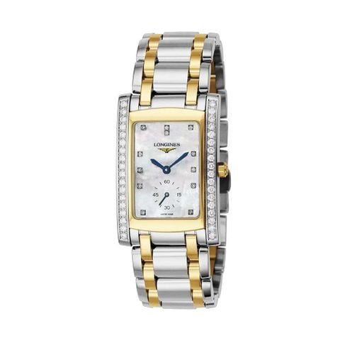 Longines DolceVita L5.655.5.09.7 (26×40mm) – Đồng hồ unisex dáng chữ nhật, kim cương & vàng 18K sang trọng