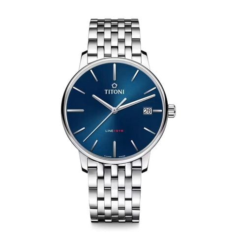 Titoni Line 1919 83919 S-612 – Nam – Kính Sapphire, Chống Lóa – Automatic – Mặt Số 40mm – Chống Nước 5ATM Vnlux