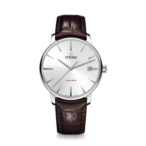 Titoni Line 1919 83919 S-ST-575 – Nam – Kính Sapphire, Chống Lóa – Automatic – Mặt Số 40mm – Chống Nước 5ATM Vnlux