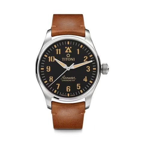 Titoni Airmaster 73906 T-ST-723 – Nam – Sapphire – Automatic COSC – Mặt Số 43mm, Dạ Quang, Chống Nước 10ATM Vnlux