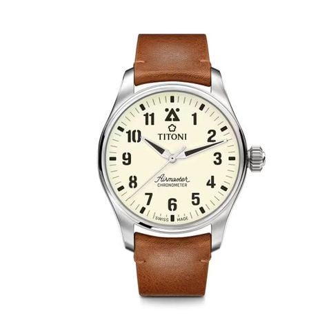 Titoni Airmaster 73906 T-ST-724 – Nam – Sapphire – Automatic COSC – Mặt Số 43mm, Dạ Quang, Chống Nước 10ATM Vnlux