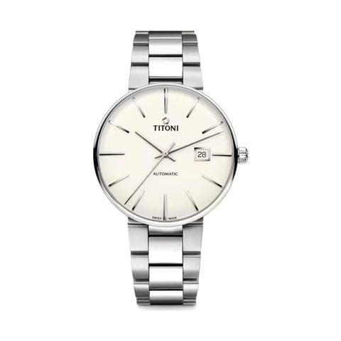 Titoni Airmaster 83627 S-606 – Nam – Kính Sapphire – Automatic – Mặt Số 42mm, Phong Cách Bauhaus, Swiss Made Vnlux